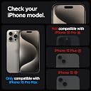 Spigen Ez Fit Tempered Glass Full Screen Protector Guard For iPhone 15 Pro Max Smartphone- 2 Pack gallery image