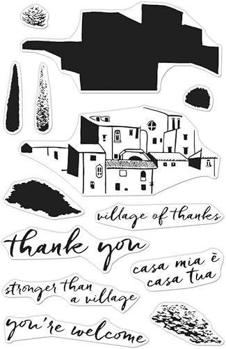 Hero Arts CM349 Color Layering Village disponible en Yaxa Peru