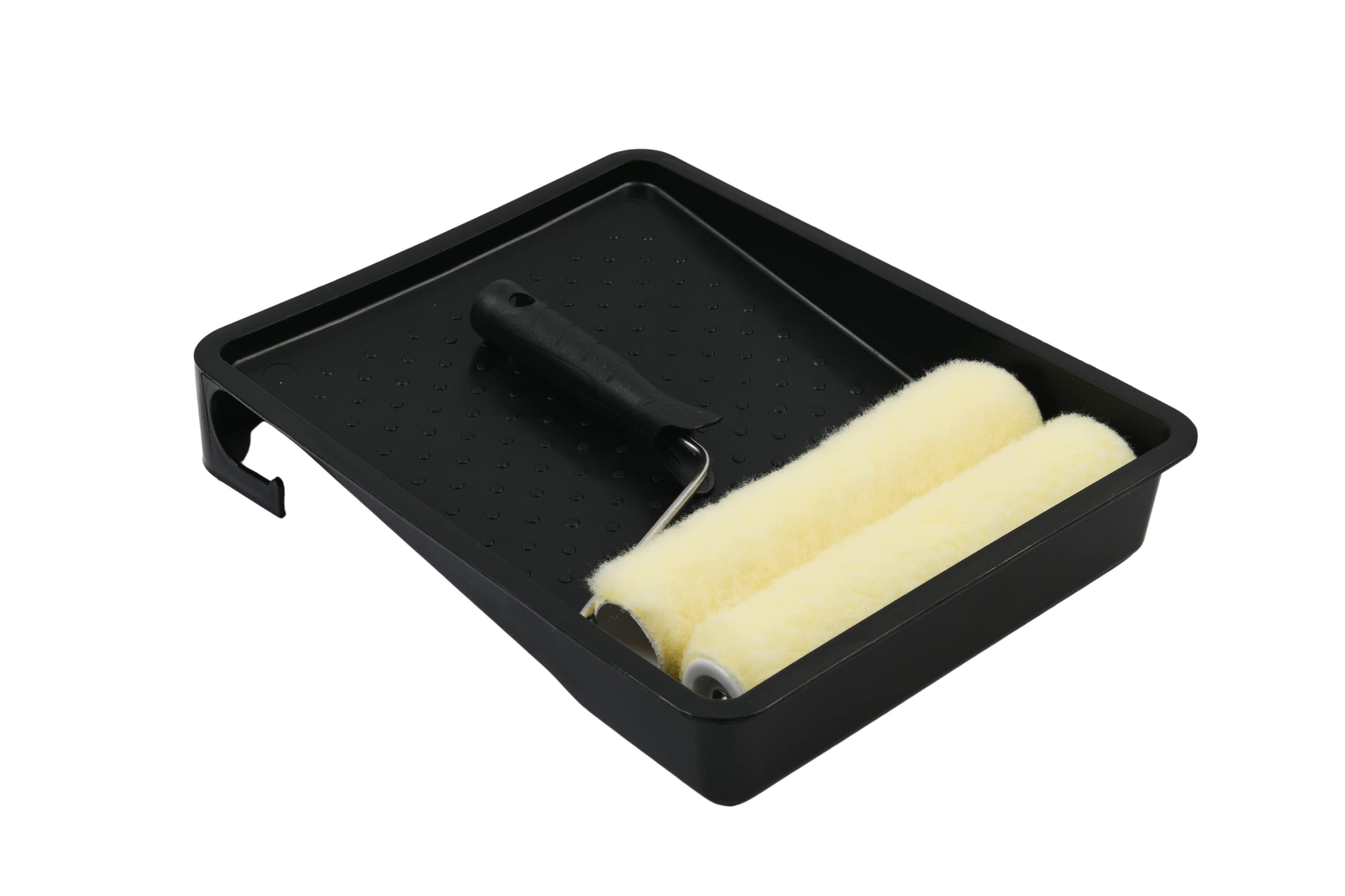 Maxim 9" Paint Roller and Tray Set with 2X Medium Pile Roller Sleeve for Painting Walls & Ceilings, 9 inch Metal Frame with Plastic Handle - Huge Multi-Buy Savings Available!!!