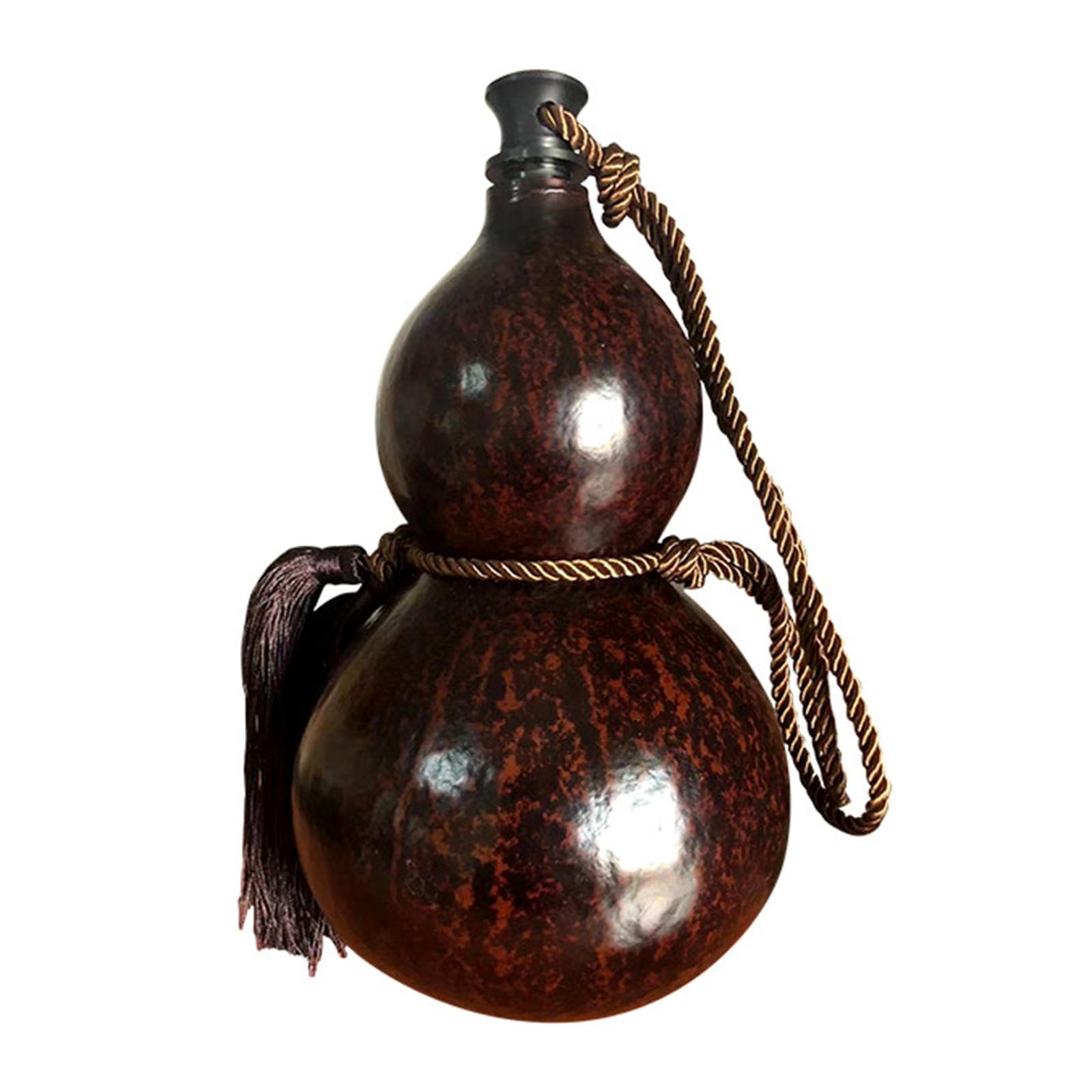 Bottiglia di Zucca Bottiglia d'Acqua di Zucca Durevole Cosplay Multifunzione Artigianato di Zucca da Vino all'aperto per Case da Campeggio Cortile, 19-23 cm
