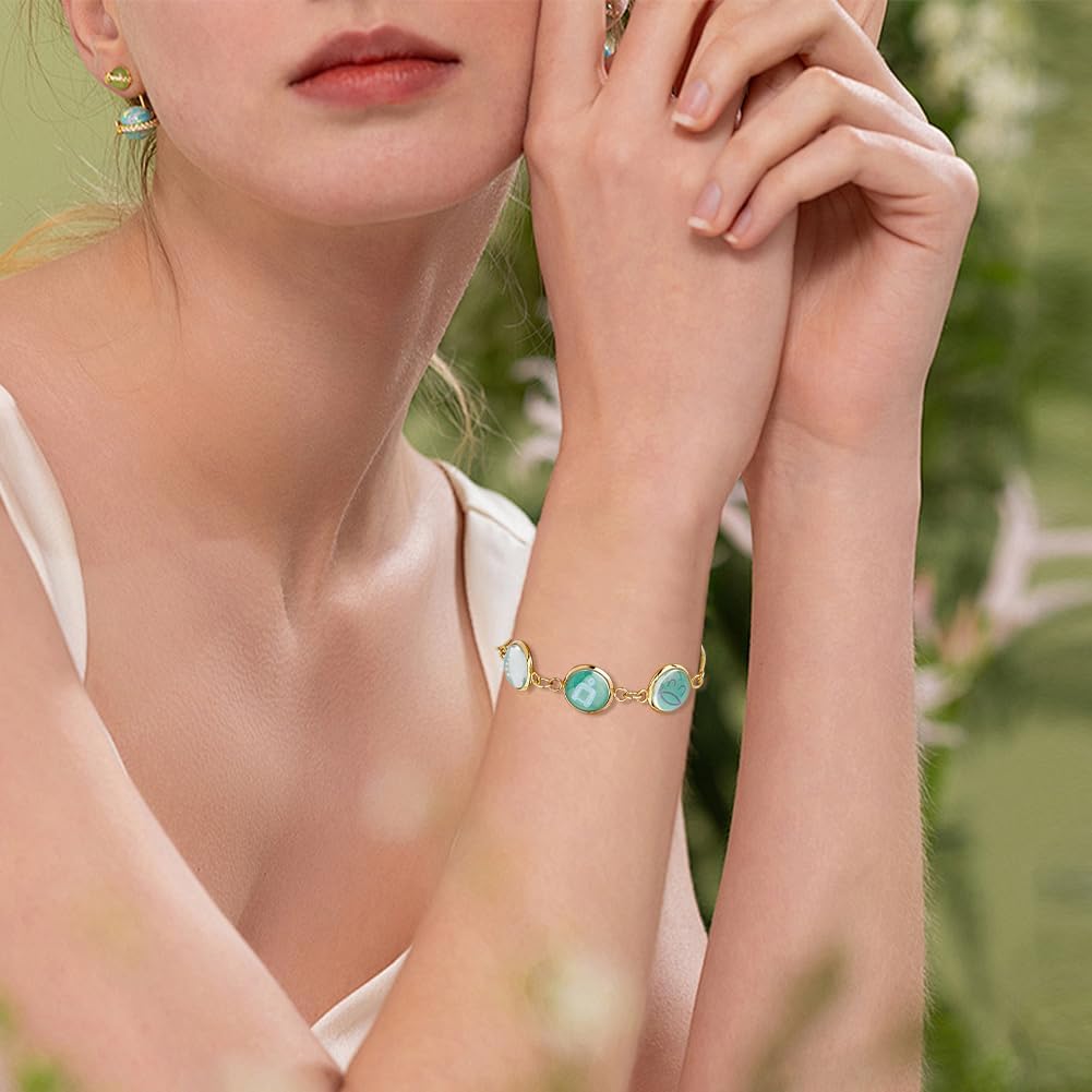 DICOSMETIC 6 Sets 3 Colors Bracelet Bezel Settings DIY Blank Bracelet Making Kit 12mm Stainless Steel Adjustable Slider Bracelets Golden Tray Bracelet Blanks with Glass Cabochons for DIY Making - Image 7