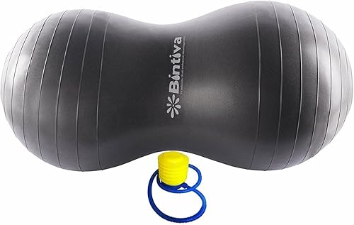 Miniatura 2 de Bintiva Kids Therapy - Pelota de cacahuete - Equipo sensorial para habitación - Asiento de movimiento para embarazo, terapia física, yoga, ejercicio