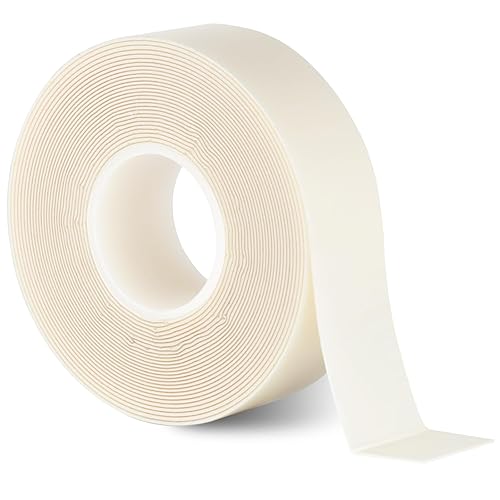 Cinta de espuma de doble cara de 1.18 x 19.7 pies, cinta de montaje resistente, cinta adhesiva fuerte, tiras de cinta de espuma de polietileno