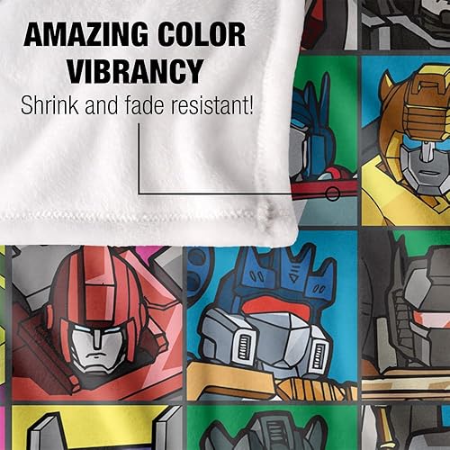 Miniatura 10 de Transformers Transformers Squares Silky Touch Manta súper suave de 50 x 60 pulgadas