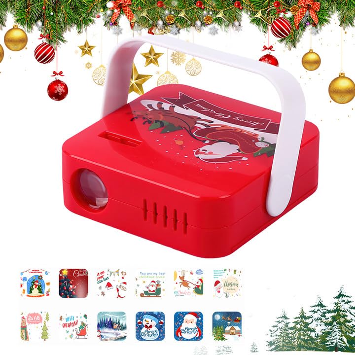 Projecteur de Noël à 12 effets, projecteur de flocons de neige, projecteur de Noël pour extérieur, intérieur et extérieur (rouge)