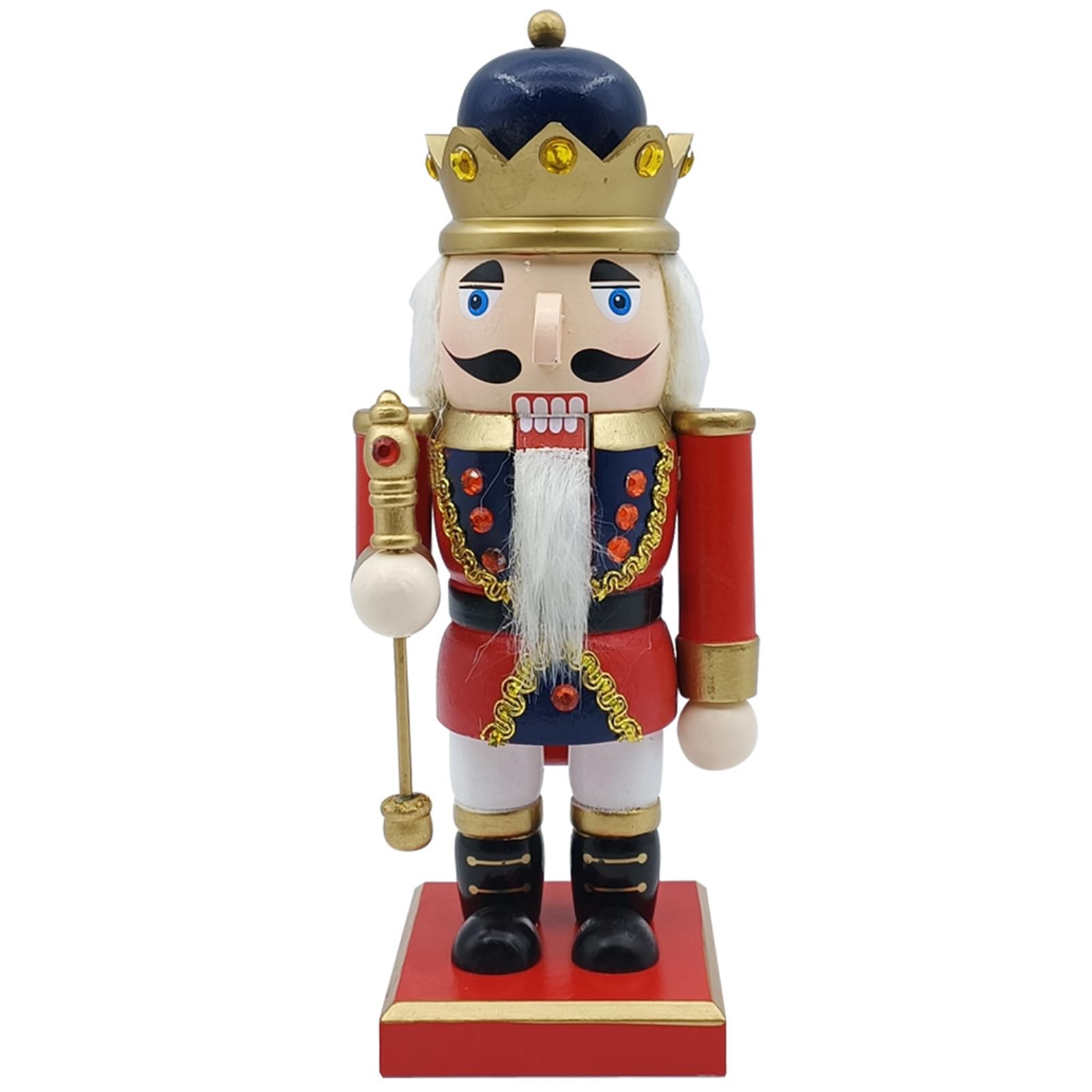Tsophreniq 1PC Christmas Nutcrackers Wood Nutcrackers Soldier Puppet Display Ornament for Kitchen Christmas Decorations Soldier