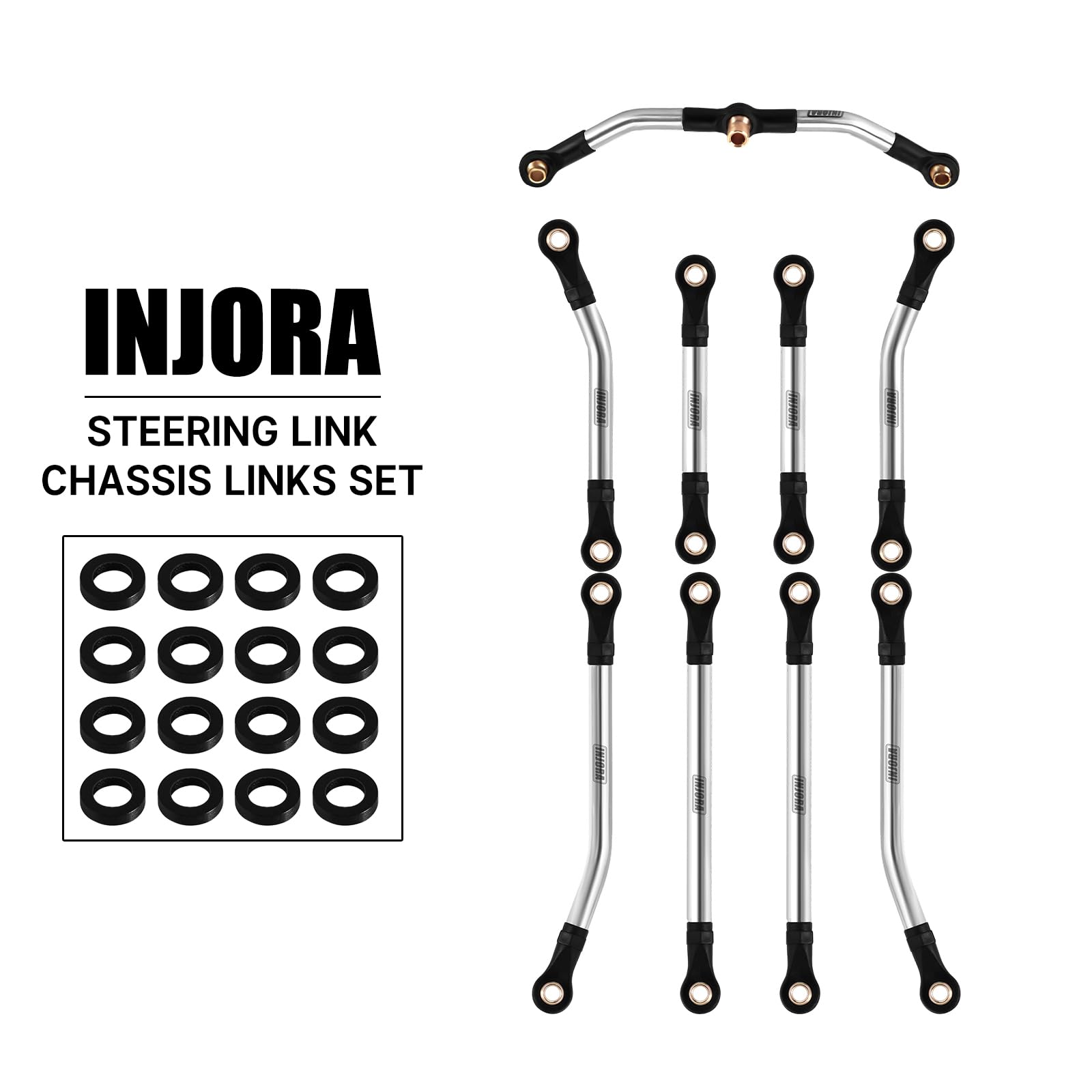 Amazon.com: INJORA Stainless Steel High Clearance Chassis Links