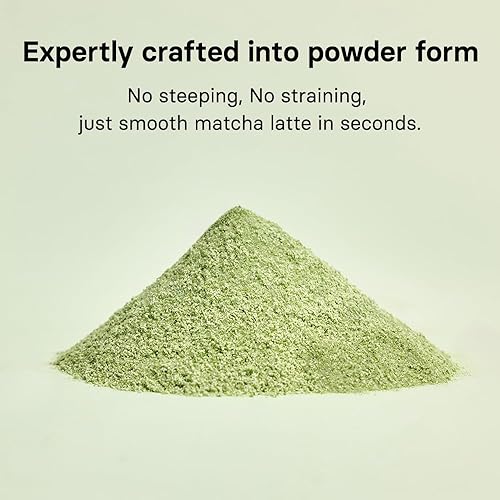 Miniatura 5 de OSULLOC Volcanic Isle Matcha - Té con leche Jeju Matcha Latte en polvo premium, solo agrega agua, cremoso y suave, bolsa grande (10.6 onzas, 10.58