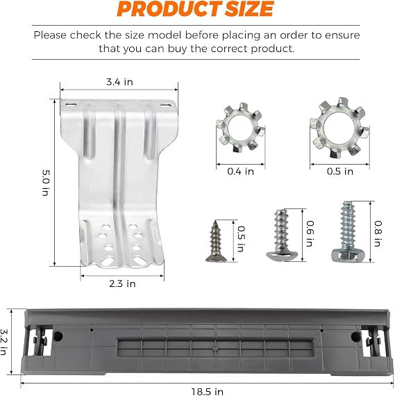 2026 UPGRADED SKK-7A SKK8K Samsung washer dryer stacking kit - Fit for Samsung 27-Inch Front-Load Washers and Dryers - Samsung laundry stacking kit-Replaces SKK-7A, SKK-8K, SK-5A, SK-5AXAA by Blutoget
