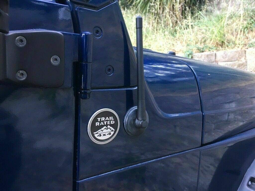 7" inch Short Rubber Black Stubby Rod Antenna Mast Radio AM/FM for Jeep Wrangler 1987-2006 TJ 1997-2006