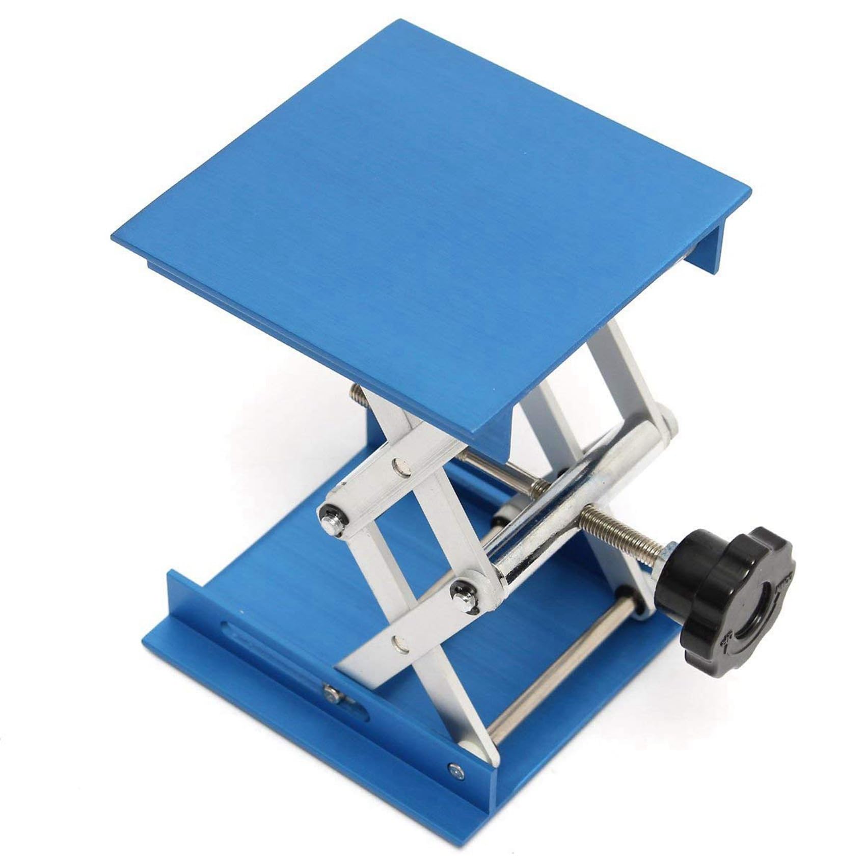 Gato elevador de tijera de laboratorio, plataforma de mesa de control de altura plegable para aplicaciones químicas, diseño duradero y portátil