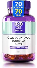 Oleo De Linhaça Dourada 1000mg | 70 Cápsulas