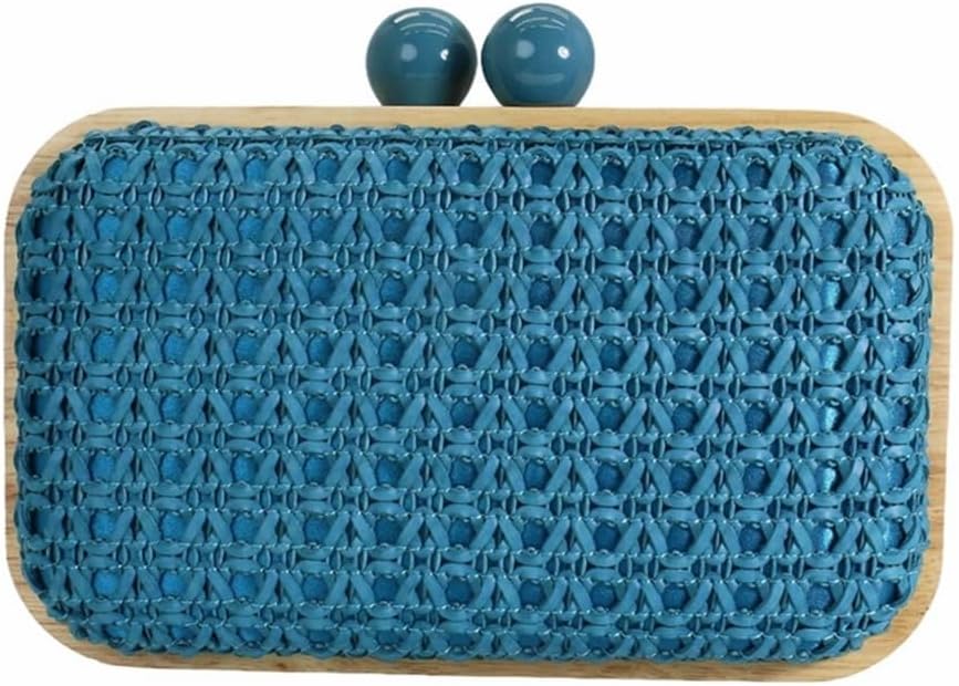 Women Straw Clutch Purse Handwoven Summer Evening Bag Beach Straw Handbag Wedding Party Clutch Bag Wicker Purse