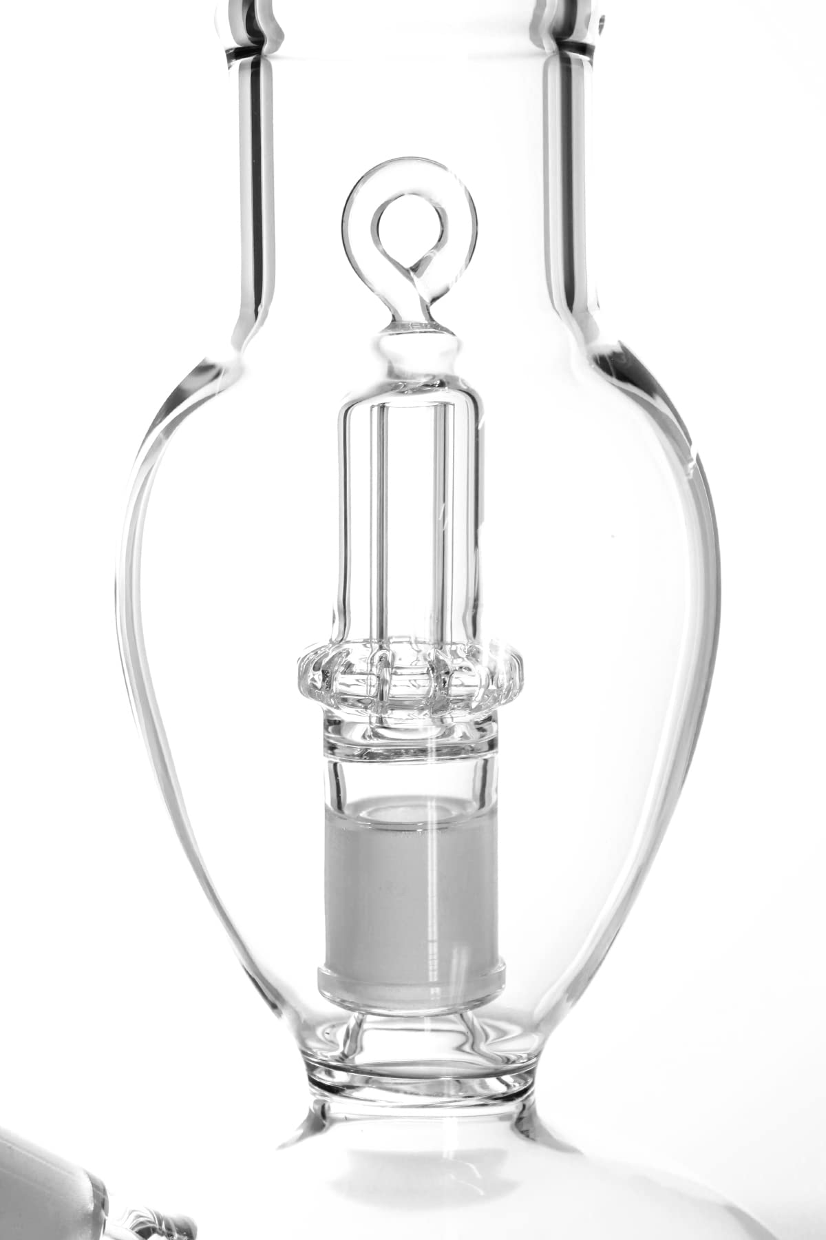 Heisenberg Mad Professor Glasbong mit austauschbarem Perkolator, 18.8 Schliff (NS19 bistabil), Höhe 40cm