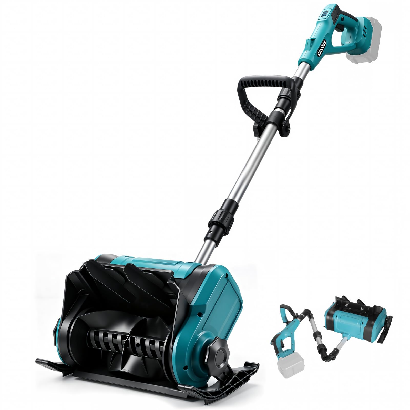 Quitanieves con batería para Makita de 18 V, 22000 rpm, quitanieves eléctrico sin escobillas, distancia de lanzamiento de 8 m, ancho de trabajo de 33 cm, pala de nieve inalámbrica para pavimentos y