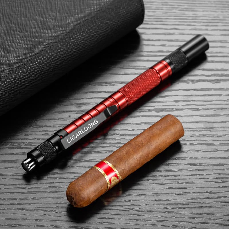 Encendedor para cigarros con llama resistente al viento miniatura 4