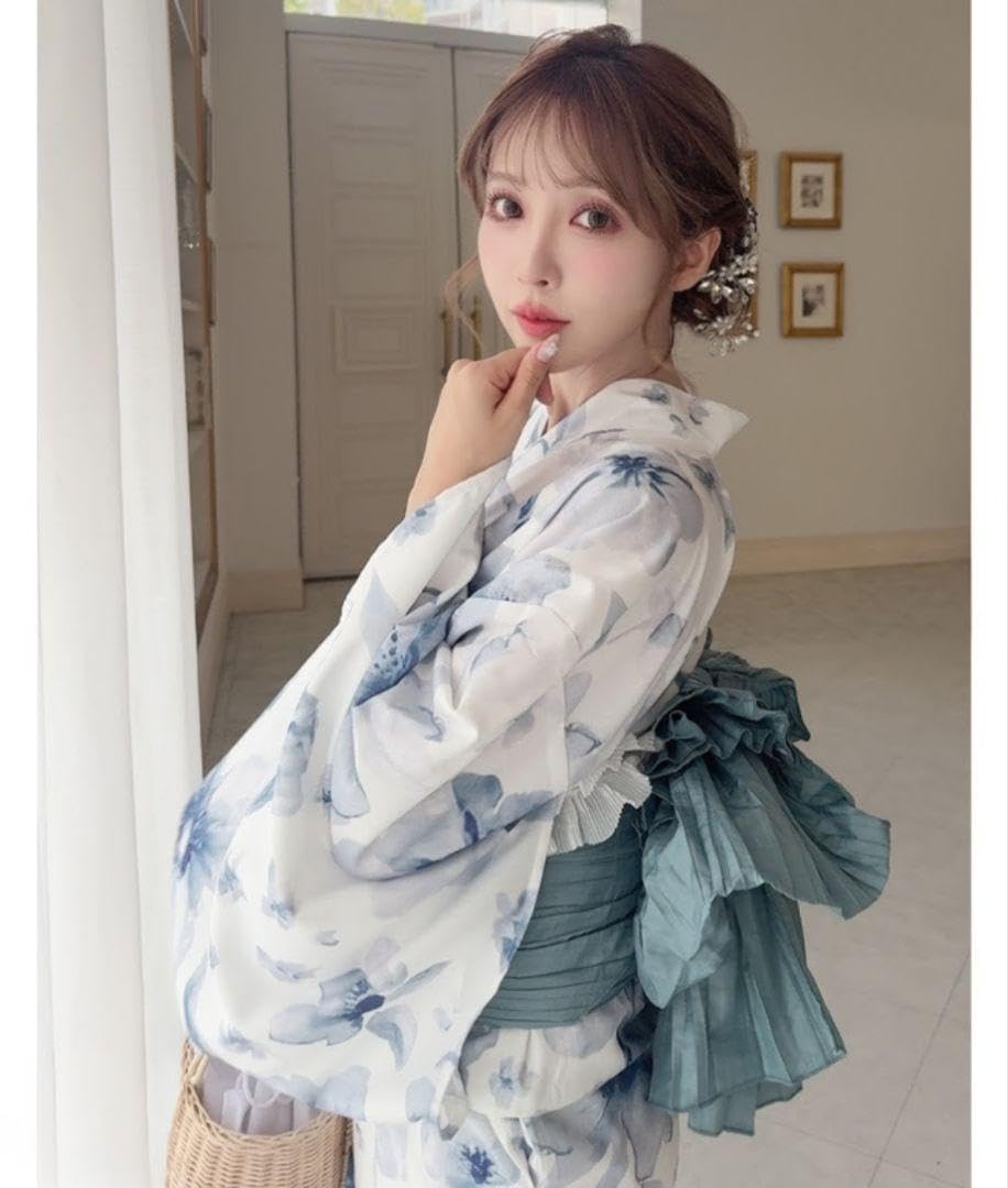 GRL グレイル 水彩花柄浴衣セット 2wayセパレート浴衣 二部式 Amazon.co.jp: グレイル 水彩花柄浴衣セット/2wayセパレート浴衣