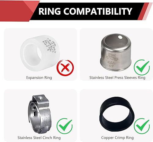 Miniatura 3 de Paquete de 25 adaptadores de codo giratorio NPT hembra Pex12" x 12", accesorios de plomería de engarce de púas de latón, ASTM F1807