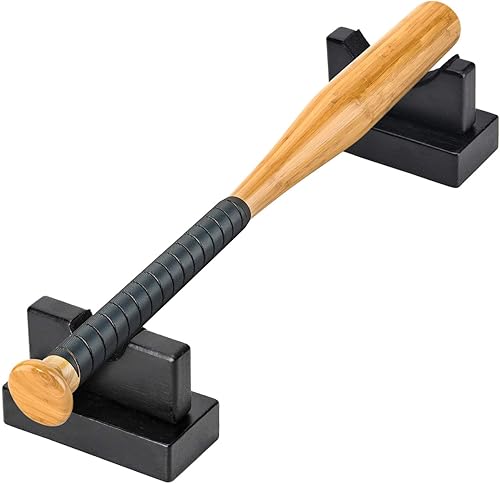 Miniatura 2 de TOBWOLF 2 vitrinas para bates de béisbol, soporte resistente para bates de béisbol, soporte de exhibición de bates de béisbol, estante horizontal