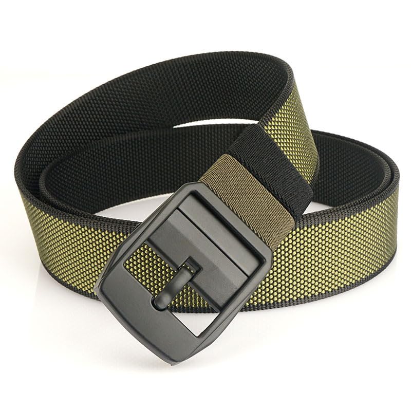 Tactical Nylon Web Belt with Metal Buckle, Black, Blue and Green Options3