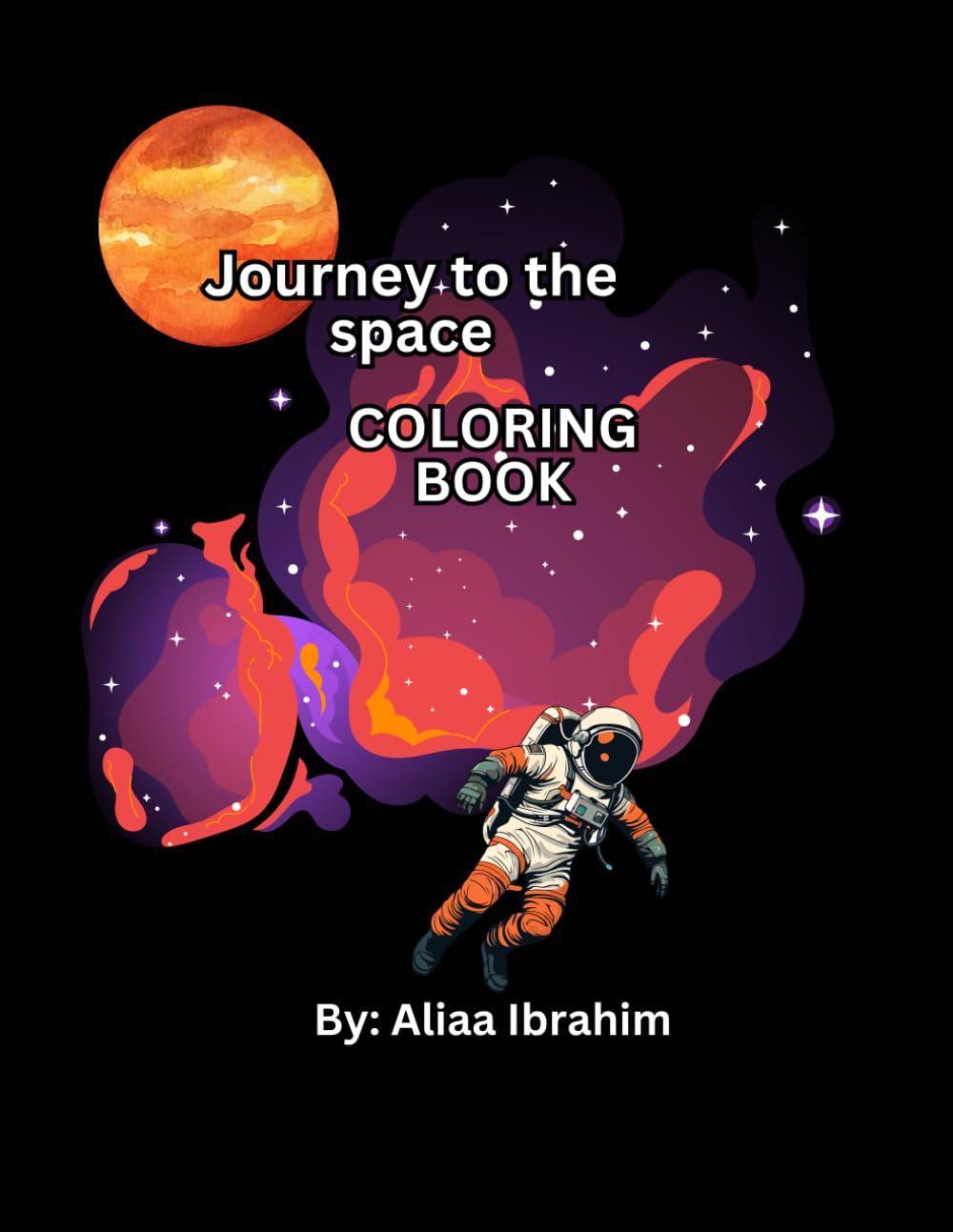 Journey to the space coloring book