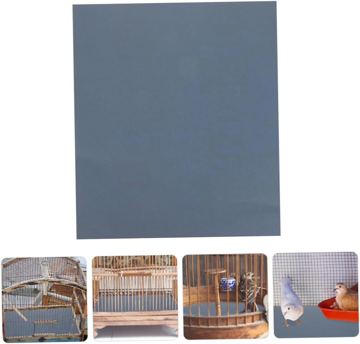 5pcs Bird Cage Sandpaper Pads 800 Grit Blue 28x23cm Replaceable Polishing Liner for Large Bird Cages Cushion Accessory Style