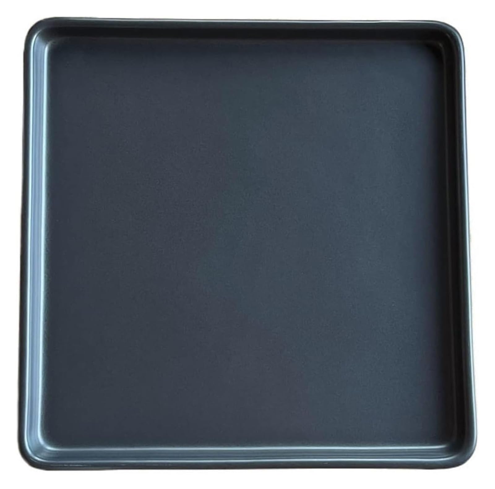 Square Ceramic Serv Tray Matte 9.37x9.37x0.74 in for Tea Party Home