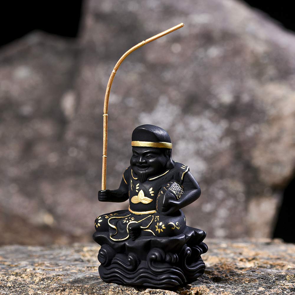 Amazon｜繁樓藝雕 仏像 恵比寿 七福神 木彫り 置物 柘植の木