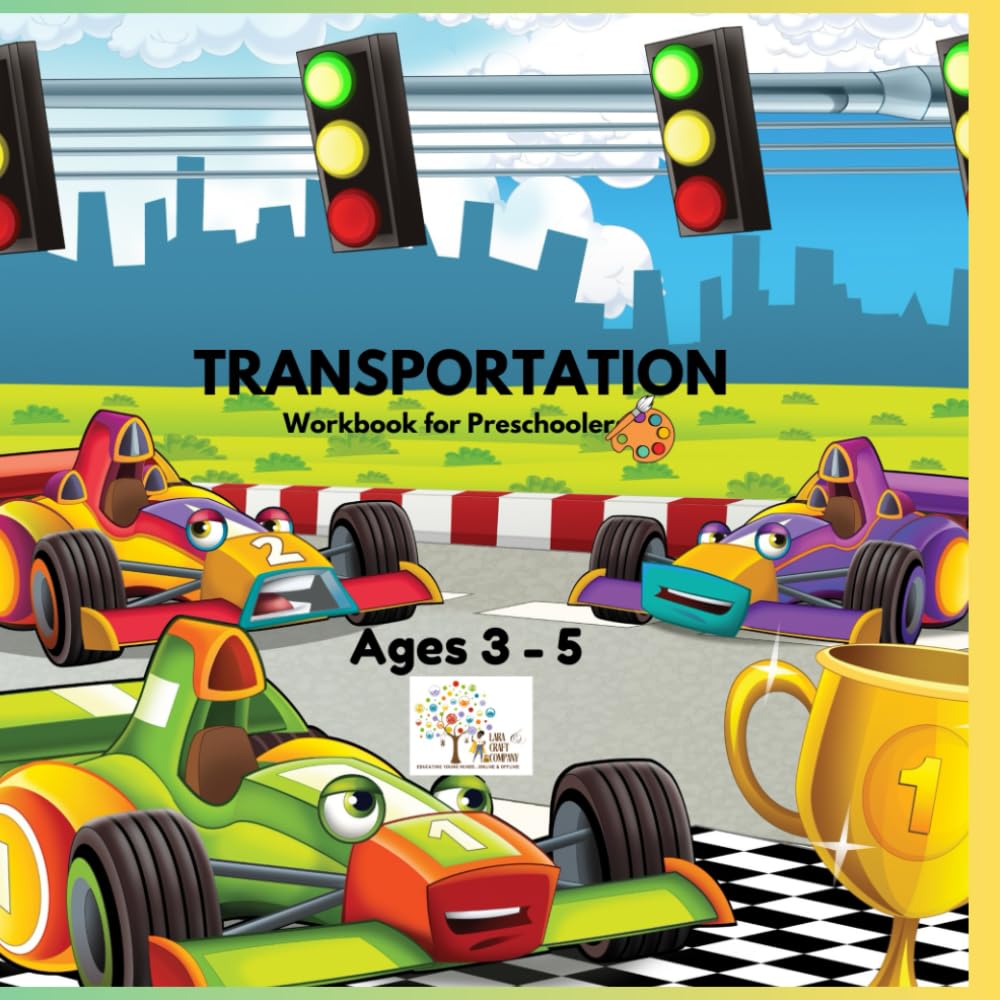 Transportation Workbook for Preschoolers