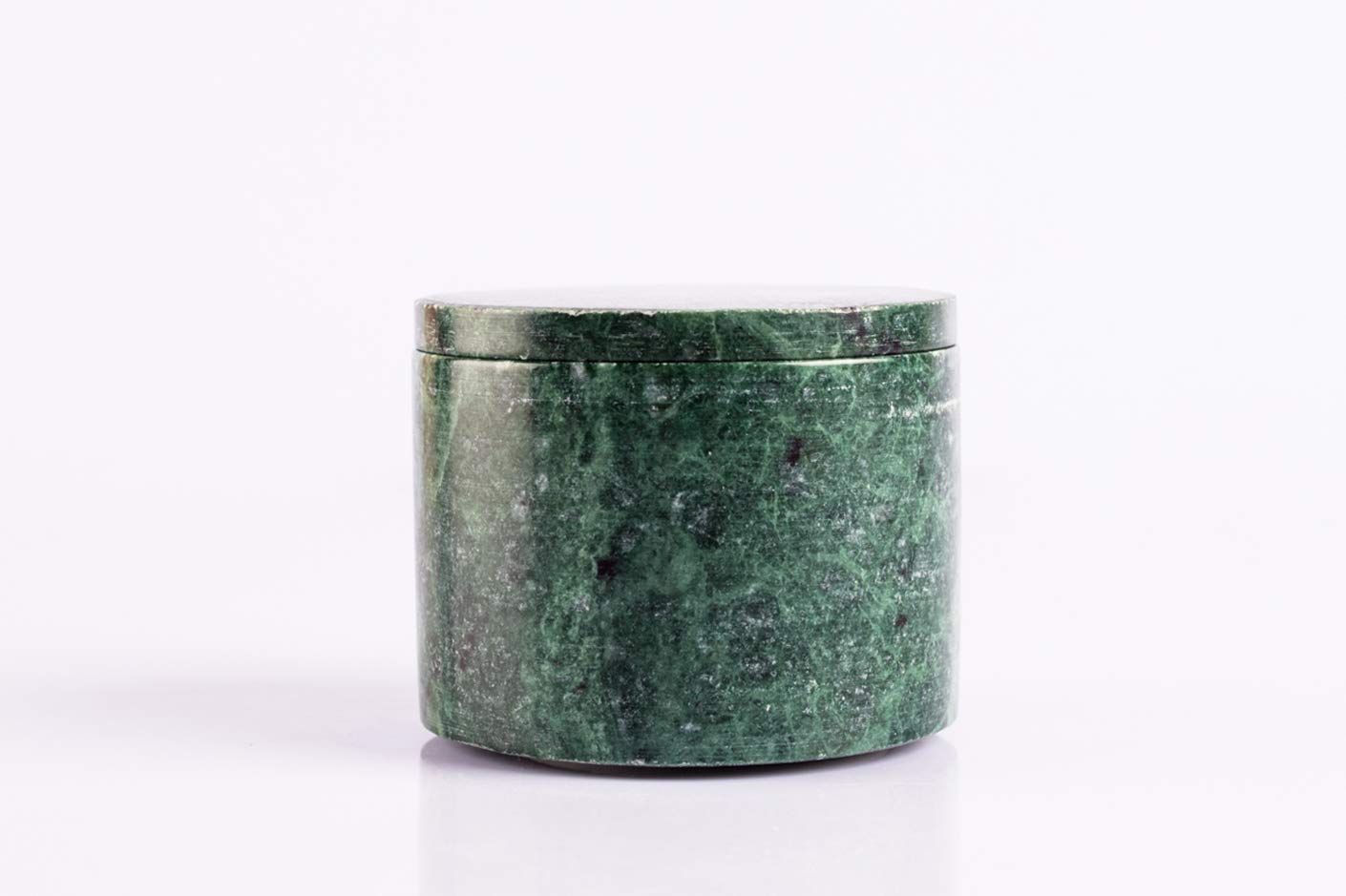 NikkisPride Marble Salt Pepper Condimant Jar with Lid Marble Green Color Canister small Container multiutility box with lid