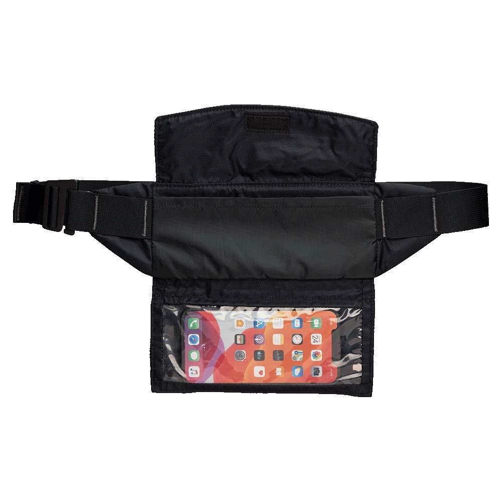 Nathan Ceinture de course avec poche transparente pour écran tactile Compatible avec tous les iPhone, Samsung Galaxy et plus encore Idéal pour la course à pied, la randonnée, le vélo et plus encore.