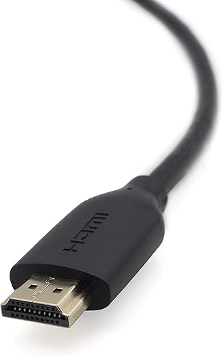 Belkin 2 Meter (6.6 Feet) High-Speed Gold-Plated HDMI Cable, Supports 3D, 4K, 1080p, Audio Return and Ethernet for TV – Black