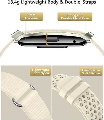Miniatura 6 de Pulsera inteligente para mujeres y hombres, rastreador de actividad de salud, monitor de frecuencia cardíaca continuapresión arterialHRVestrés,