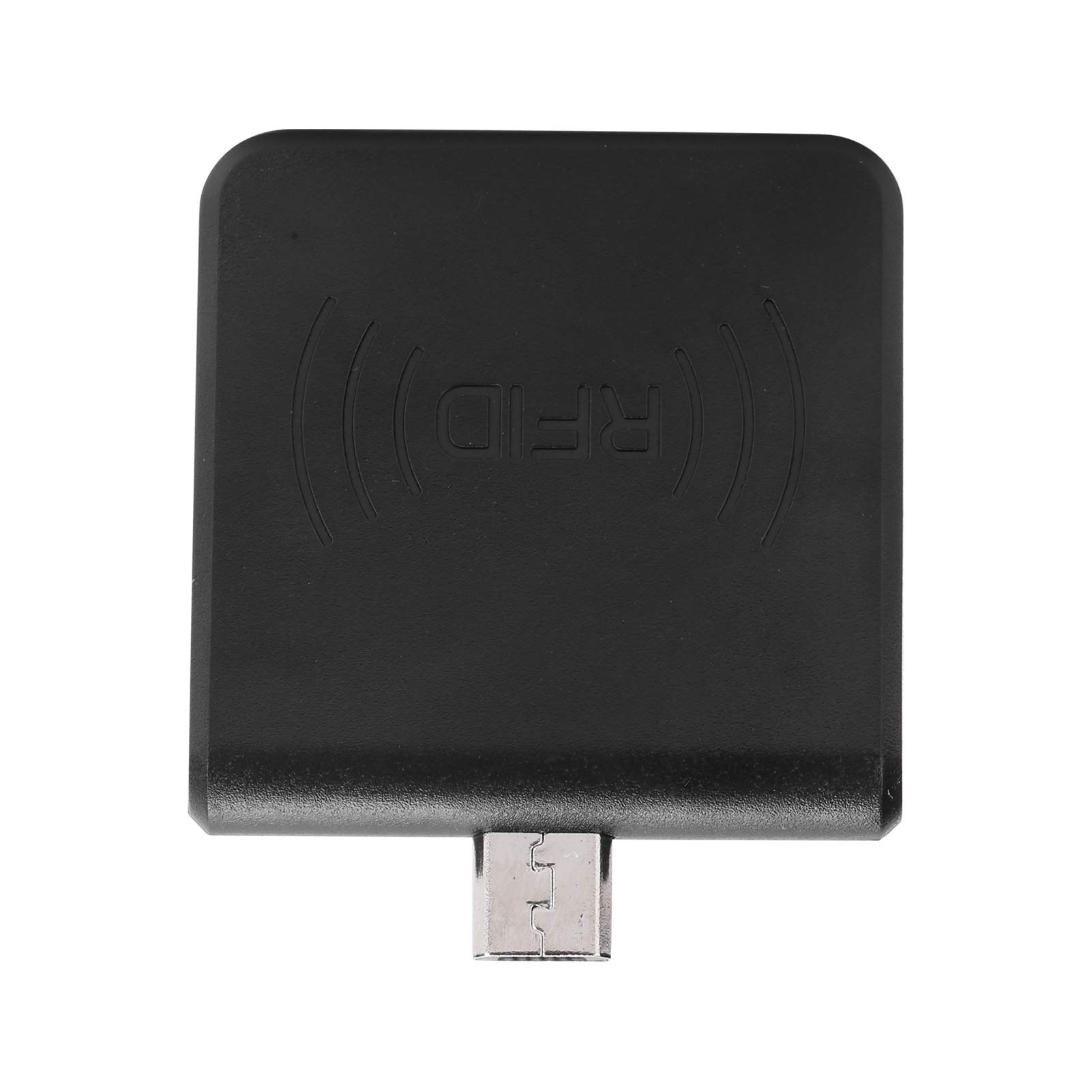 W86 Tragbarer Micro-USB-Handy-Kartenleser für, Kleiner und Zuverlässiger -ID-Leser für das Tierhaltungsmanagement, ABS-Material (Schwarz)