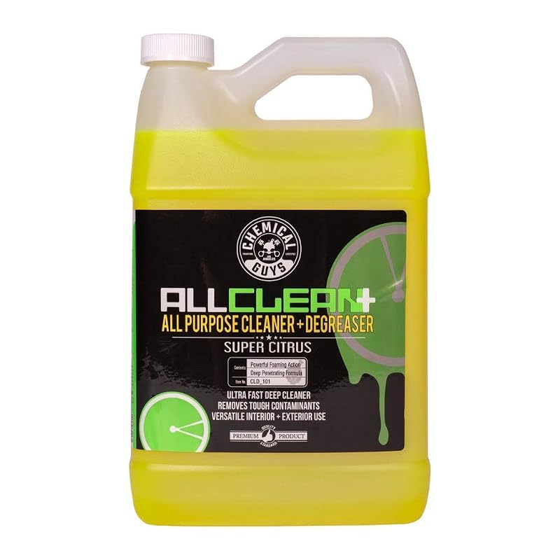 Limpador multiuso cítrico concentrado Chemical Guys All Clean+ para automóveis, frasco de 3,79 L