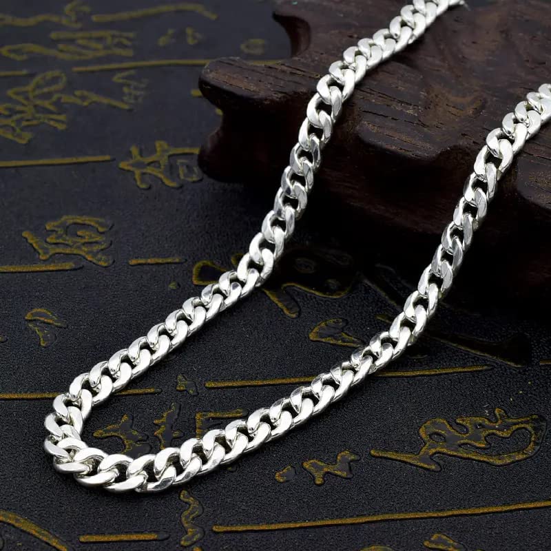 Image of THE MEN THING Chain for Men, Luxury Pure Titanium Steel Chain | Silver Stainless Steel Chain | Necklace Jewellery for Men & Boys