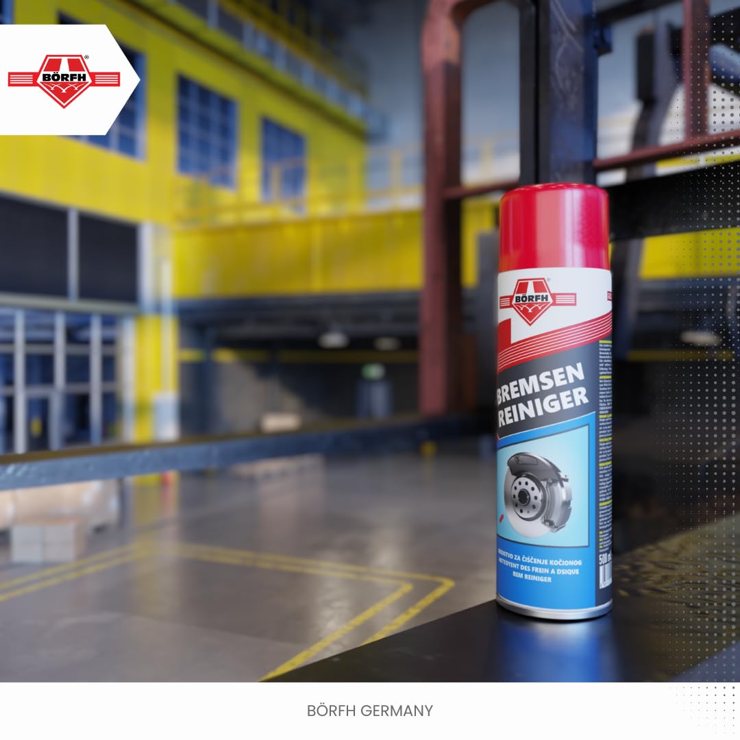 Detergente per freni – (Confezione da 10 500 ML) senza acetone detergente per dischi, pastiglie, pinze freni, molle, rotori e frizione, pulitore per parti industriali