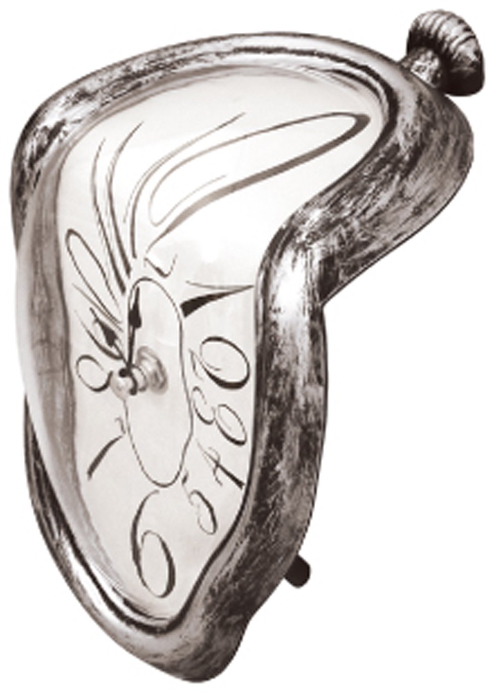 Melting Clock, Orologio Da Tavolo, Argento Antico, 54442-image