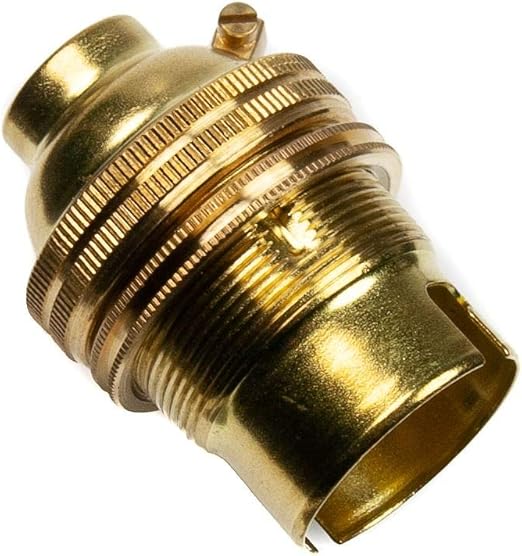 Brass Lamp Holder Cap (BC) (B22d) Fitting Bulb Holder 1/2