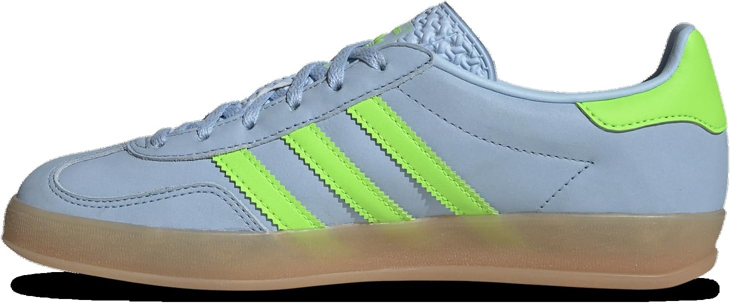 adidas Orininals Gazelle Indoor - Women's (JI1372, Clear Sky/Gum/Solar Green) Size 11