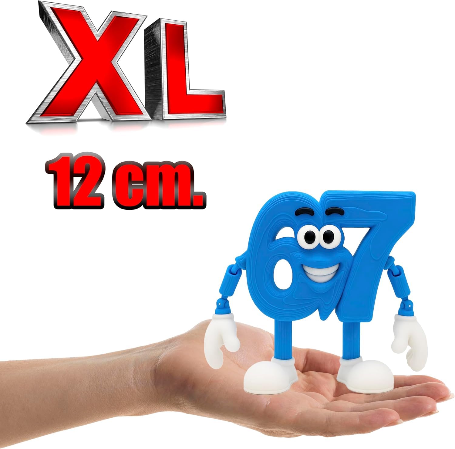 Pack Figura 67 + 2 Llaveros Six Seven – Figura 6 7 Articulada Brainrot Italian Memes 15x10,5 y 2 Llaveros de 9,5x6 cm – Colección Oficial Brainrot- Coleccion Brainrot Italian Memes Oficial Viral Meme