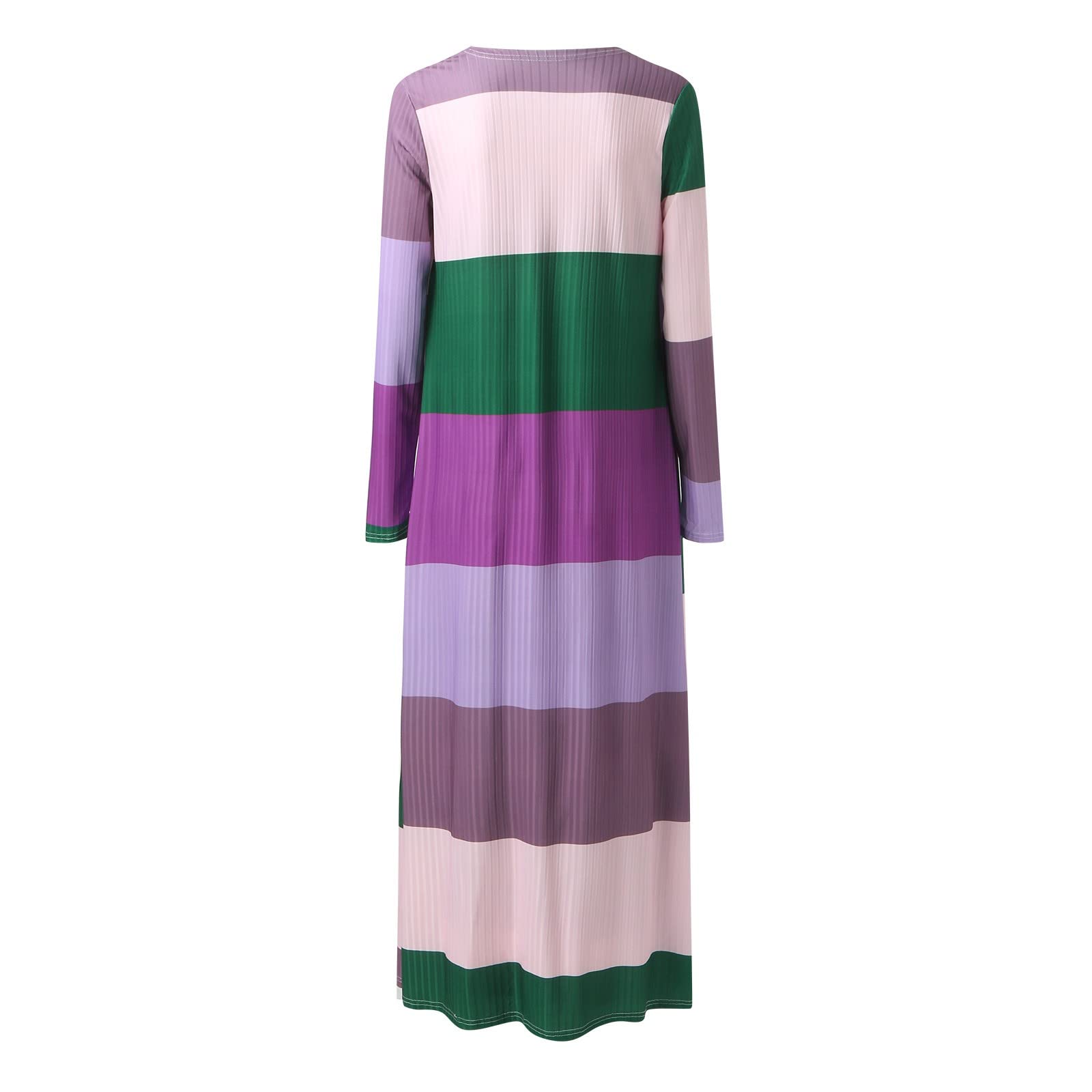 Autunno Inverno Moda Donna Casual Temperamento Colore Abbinato Cappotto Stampa E Gonna Lunga Abito A Due Pezzi