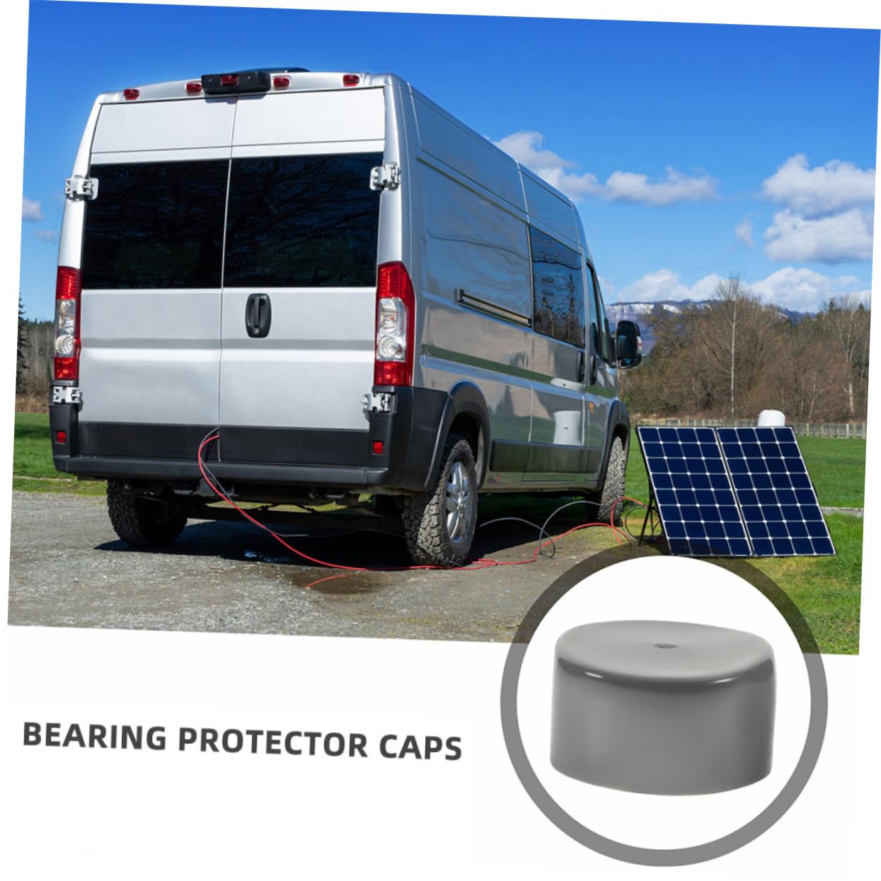 4pcs Trailer Bearing Dust Caps with Grease Seals Rubber Plugs for Axle Wheel Hub Protection Durable Bearing Protector for Trailer and Boat Use