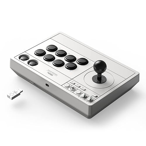 Miniatura 2 de 8BitDo Wireless Arcade Stick for Xbox Series XS, Xbox One and Windows 10, Arcade Fight Stick with 3.5mm Audio Jack - Officially Licensed (White)