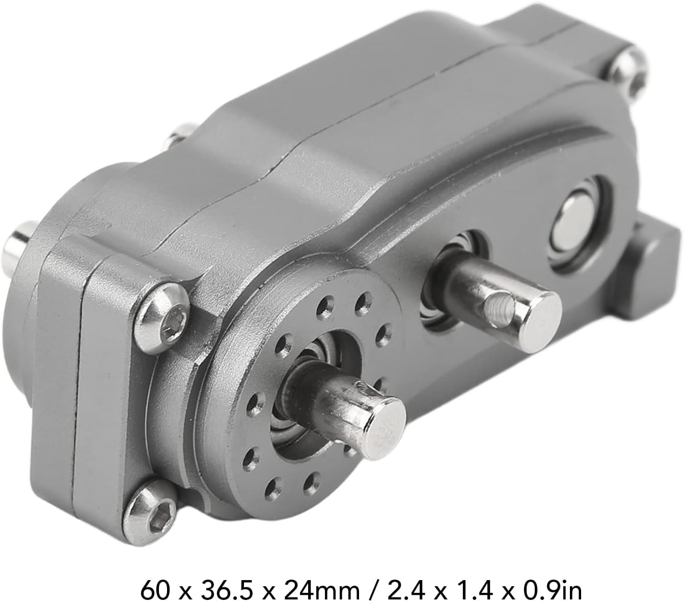 VBESTLIFE Transfer Case 313mm Wheelbase 2 Speed CNC Machined Anodised Aluminium Alloy RC Parts for Scx10 1/10 RC Car ()