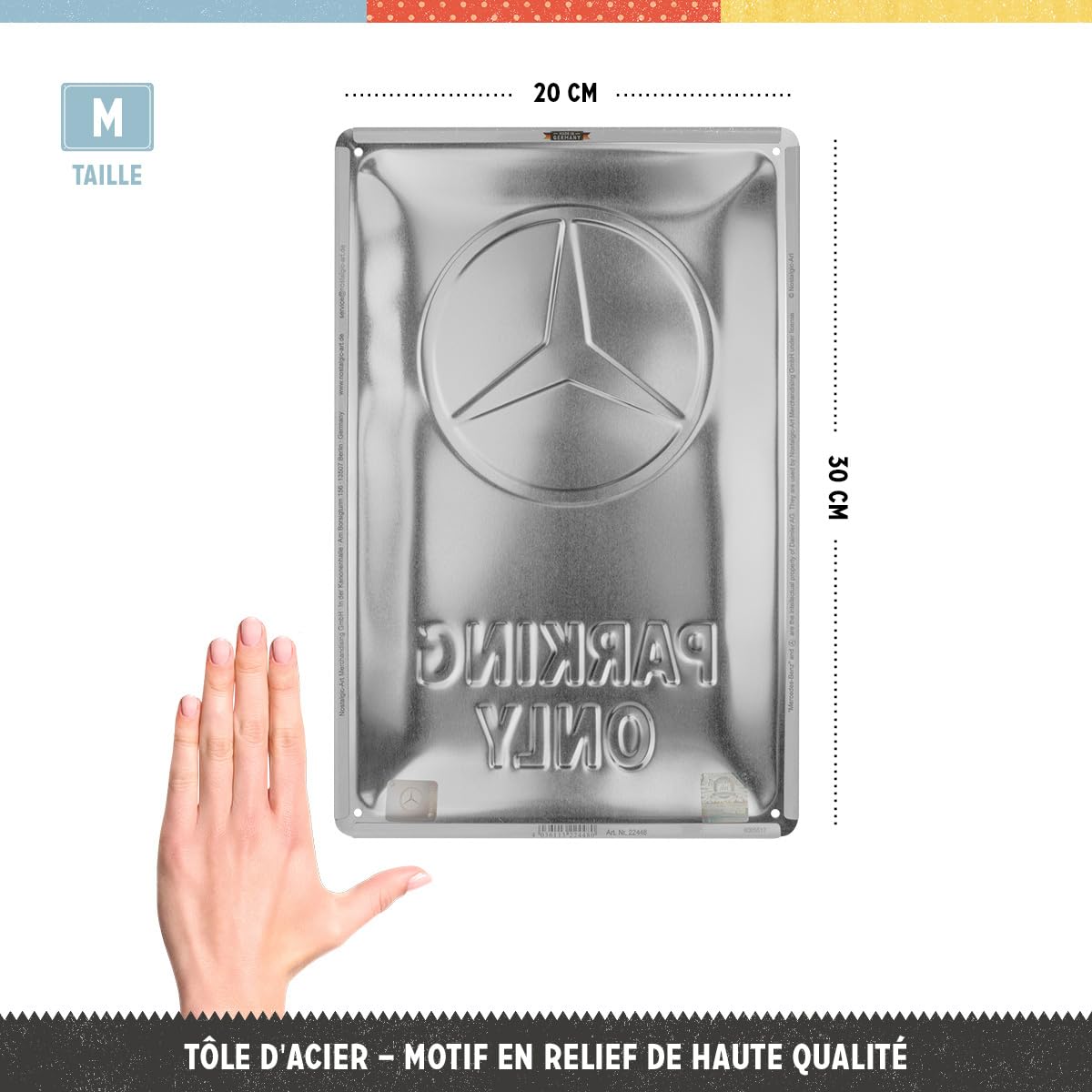 Set De 9 Aimants Frigo Mercedes-Benz Logo Evolution - Art Nostalgique, Métal, Made In Germany