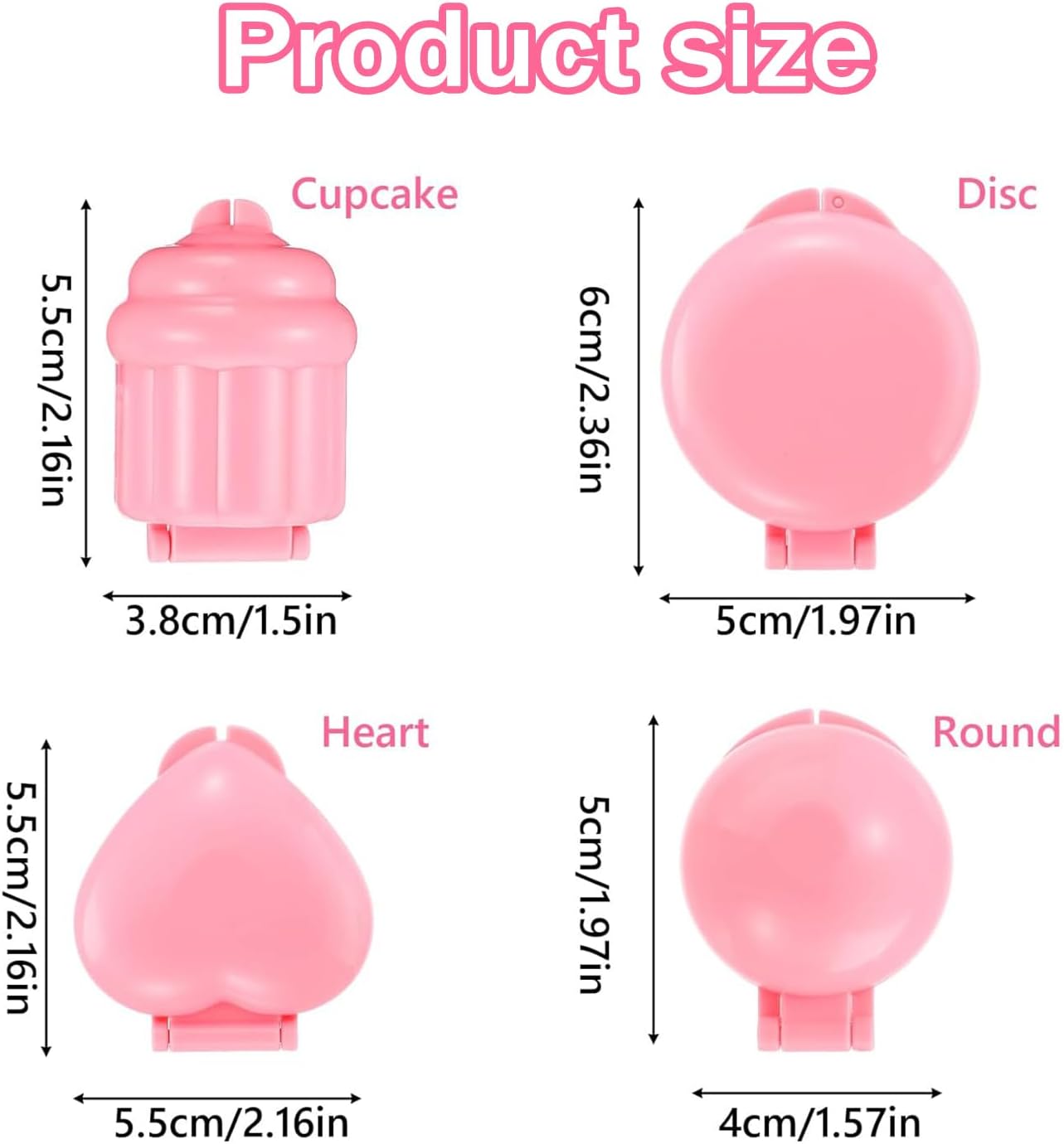 4PCS Cakepop Molds Shapes, Heart Cake Pop Mold and 100x sticks, 3D Printed Sphere Heart Round Cupcake Mold Cake Pop Cutter and Pusher for Home Baking,Birthday Parties,Wedding Desserts