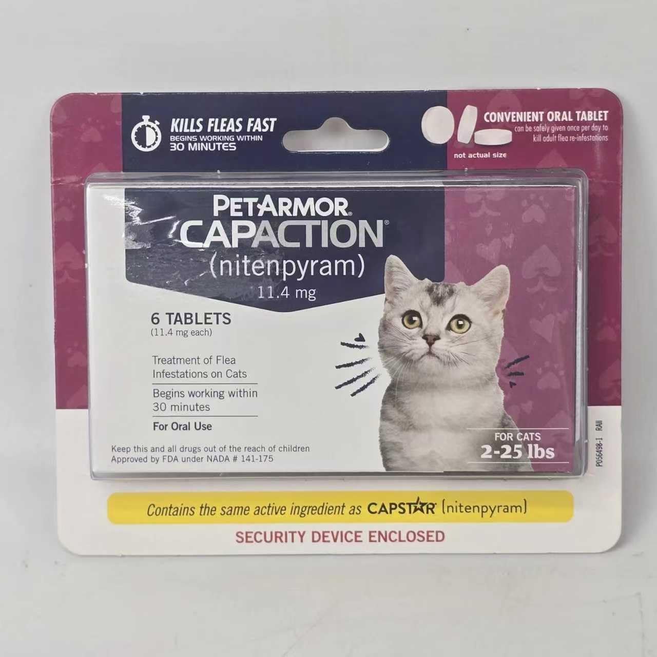 Flea Treatment for Cats, NDC Code: 21091-141-01, NADA# 141-175, Flea and Tick Treatment