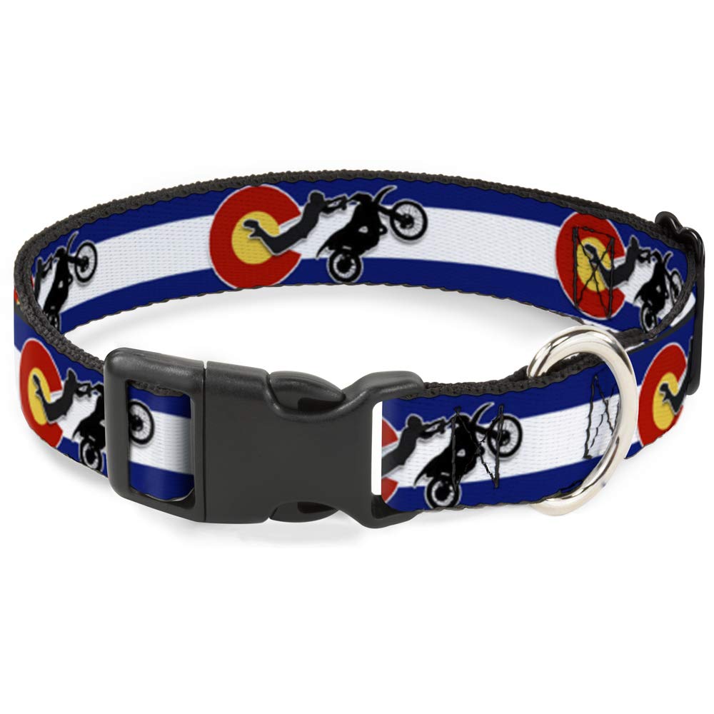 Pince à col Colorado Superman Buckle Down en plastique pour collier de 13 à 45,7 cm