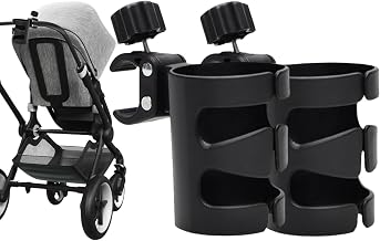 Cup Holder for Stroller, 2 Pieces Cup Holders for Parents for Strollers, Drink Holder for Baby Stroller, Wheelchair Holder, Bicycles, Baby Stroller, Scooters